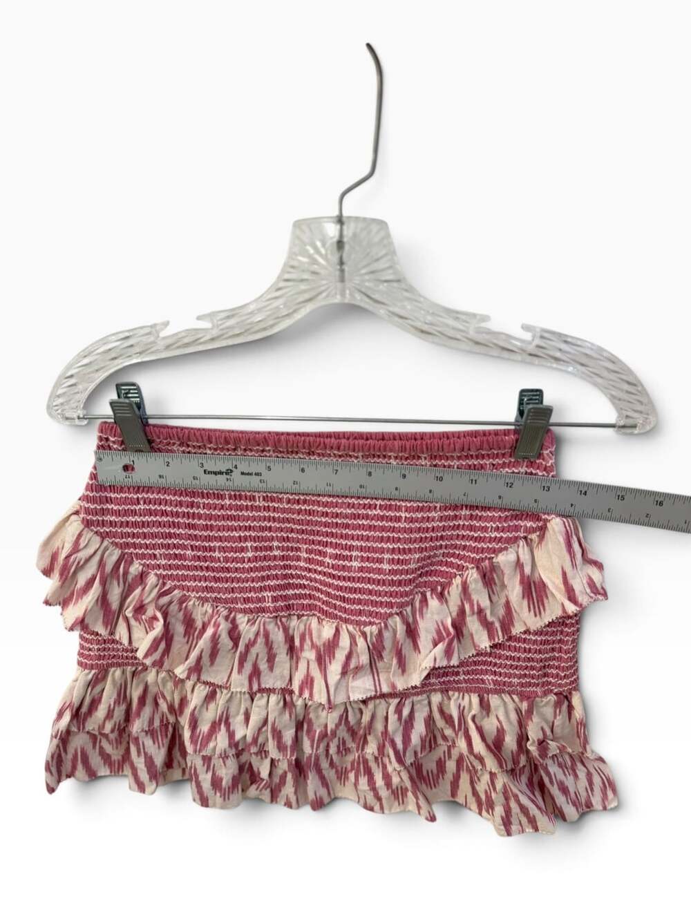 SAYLOR Women's Keka Puff-Sleeve Smocked Top and Ruffle Skirt Matching Set XS - Picture 6 of 14